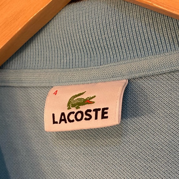 Light Blue Lacoste Cropped Polo - Picture 2 of 5